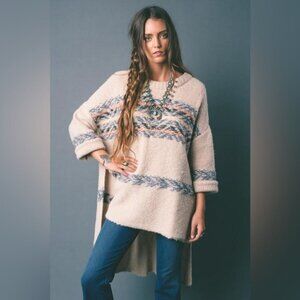Free People Alpaca Fairisle‎ Sweater Tunic XS/S